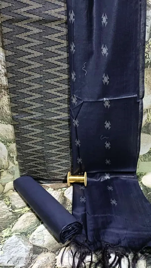 Exquisite Katan Silk Suit Piece – Timeless Elegance in Pure Silk Weave